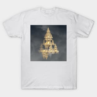 Floating Golden Temple Fractal T-Shirt